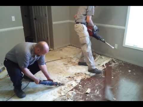 Removing glued down wood floor from concrete. Removing glued down wood floor from concrete.