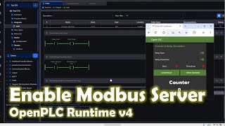 Enable Modbus TCP Server in OpenPLC Runtime v4 with Node-RED