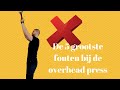 De 5 grootste fouten bij de overhead press