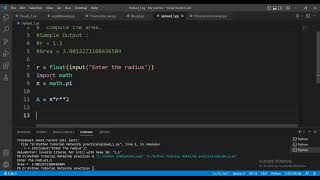 Calculate Area of Circle Taking Radius as User Input In Python