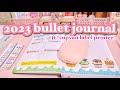 JOURNAL WITH ME 🧁 2023 journal spread • ft. Supvan E10 label printer • desserts theme