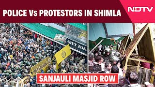 Simla News | Sanjauli Masjid Row: Scuffle Between Police And Protestors In Shimla