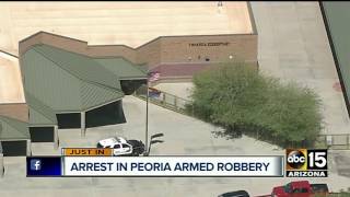 Peoria PD arrest man in armed robbery