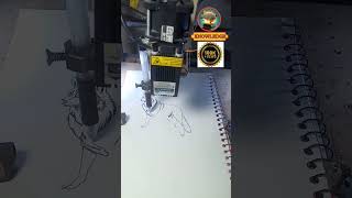 Wolf image drawing by CNC machine(home machine)grbl controller