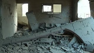 Raw: Aftermath of Israeli Airstrike on Gaza