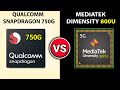 🔥 Dimensity 800u Vs Snapdragon 750G | 🤔Which Better? | Mediatek Dimensity 800u Vs Snapdragon 750G