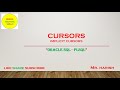 Oracle Implicit Cursors