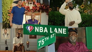 This is NBA Lane – where 75 seasons of the game come together to celebrate.