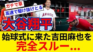 大谷翔平 始球式に来ていた元サッカー日本代表の吉田麻也をスルーしてしまう【5chまとめ】【なんJまとめ】