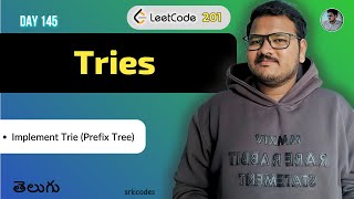Implement Trie in Python | Leetcode 208 Telugu | Prefix Tree Explained | Python DSA | srkcodes