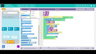 How To Make Stopwatch ||App Lab || Code.org