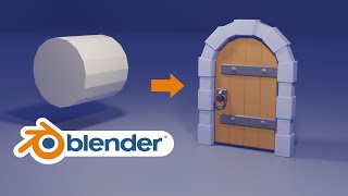 【Blender 使い方 解説】ダンジョンのドアのモデリング