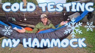 Cold Testing My Hammock