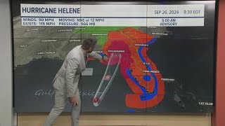 Tracking Hurricane Helene: Updates on the storm's path before landfall in Florida