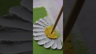 Oil pastel Art - White Daisy #oilpastel #easydrawing #creativeart #painting #oilpasteldrawing #art