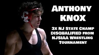 Anthony Knox | 3x NJ State Champ Disqualified from 2025 NJSIAA Wrestling Tournament for Altercation