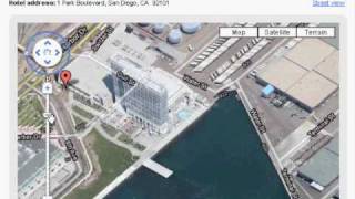 Orbitz demo of Google Maps' aerial perspective