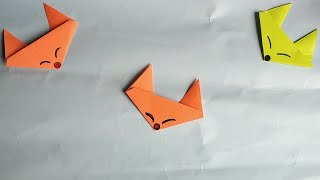 Easiest Origami Cute Fox Making 🦊 | How To make Origami Cute Fox 🦊 | Paper folding Craft|