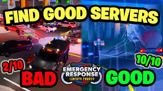 How To Find GOOD ROLEPLAY SERVERS In ERLC! (Liberty County)