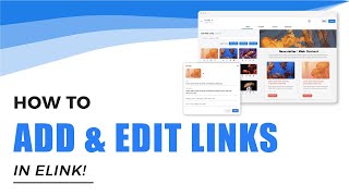 How to Add \u0026 Edit Weblinks in elink