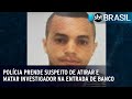 Polícia prende suspeito de atirar e matar investigador na entrada de banco | SBT Brasil (23/11/22)