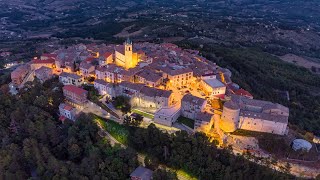 Ferrazzano Night - Molise dall'alto - Drone 4K