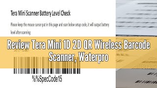 Review Tera Mini 1D 2D QR Wireless Barcode Scanner, Waterproof Shockproof Pocket Scanner, 3-in-1 BT