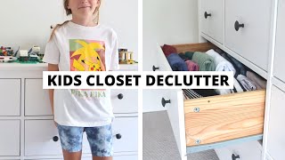 a simple guide to decluttering your kid's wardrobe (quick + stress free!)