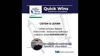 Claus Jepsen Unit4 - What is Modern ERP