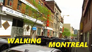 5 15 22 WALKING CLARK STREET IN DOWNTOWN MONTREAL QUEBEC CANADA