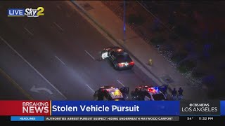 Successful spike strip brings stolen vehicle pursuit to quick end