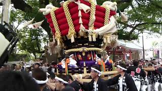 百舌鳥八幡宮ふとん太鼓　宮入（２０１２年　赤畑町）