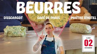 02🗓️ | 3 BEURRES incontournables de la GASTRONOMIE FRANÇAISE | Café de Paris/Escargot/Maître d'Hôtel