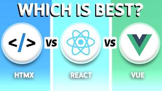 Htmx vs React vs Vue (2026) - Which One Is BEST?