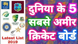 IPL 2020 - Latest List Of Top 5 Richest Cricket Board in 2019 | IPL Auction | MY Cricket Production