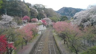 わたらせ渓谷鉄道・上り下り電車・・草木ダム・・みどり市/群馬