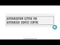 How to Write an Authorization Letter for Authorised Service Centre