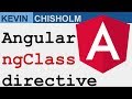 Angular ngClass directive Basics - Kevin Chisholm Video