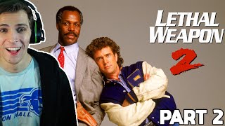 Lethal Weapon 2 (1989) Movie REACTION!!! - Part 2 - (FIRST TIME WATCHING)