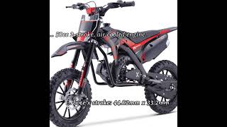 MotoTec Thunder 50cc 2-Stroke Kids Gas Dirt Bike Red