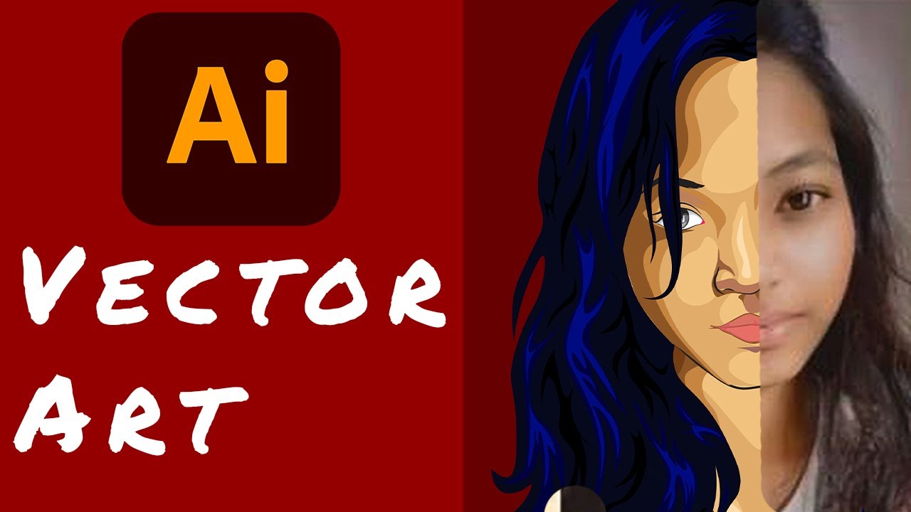 Vector Art Portrait Illustrator Youtube