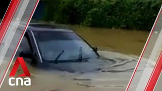 Johor floods leave village partially submerged