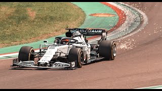 Formula 1 Test at Imola - Scuderia AlphaTauri (Pierre Gasly/Daniil Kvjat) - V6 Pure SOUND (4K60fps)