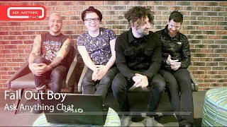 Fall Out Boy Talk About Their Fav Emoji's & Patrick Shooting Up Through Stage Floor