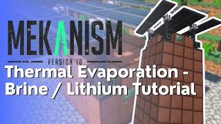 Mekanism - How to get Lithium / Brine with Thermal Evaporation