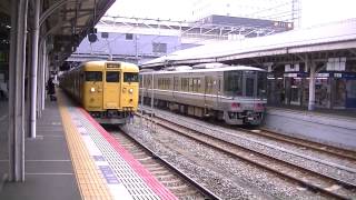 【岡山駅】115系末期色（4両）普通相生行き発車【山陽本線】