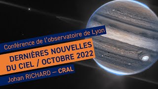 Actualités astronomiques d'octobre 2022 | Conférence de l'observatoire de Lyon