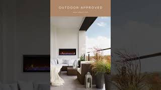 Outdoor Approved Amantii Symmetry Lumina Electric Fireplace