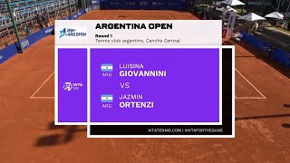 Luisina Giovannini ARG vs Jazmin Ortenzi ARG  - HighLights