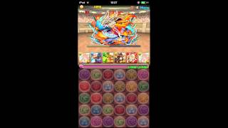 パズドラ　チャレンジダンジョン　Lv6　回復なし   聖煌天の麒麟・サクヤ